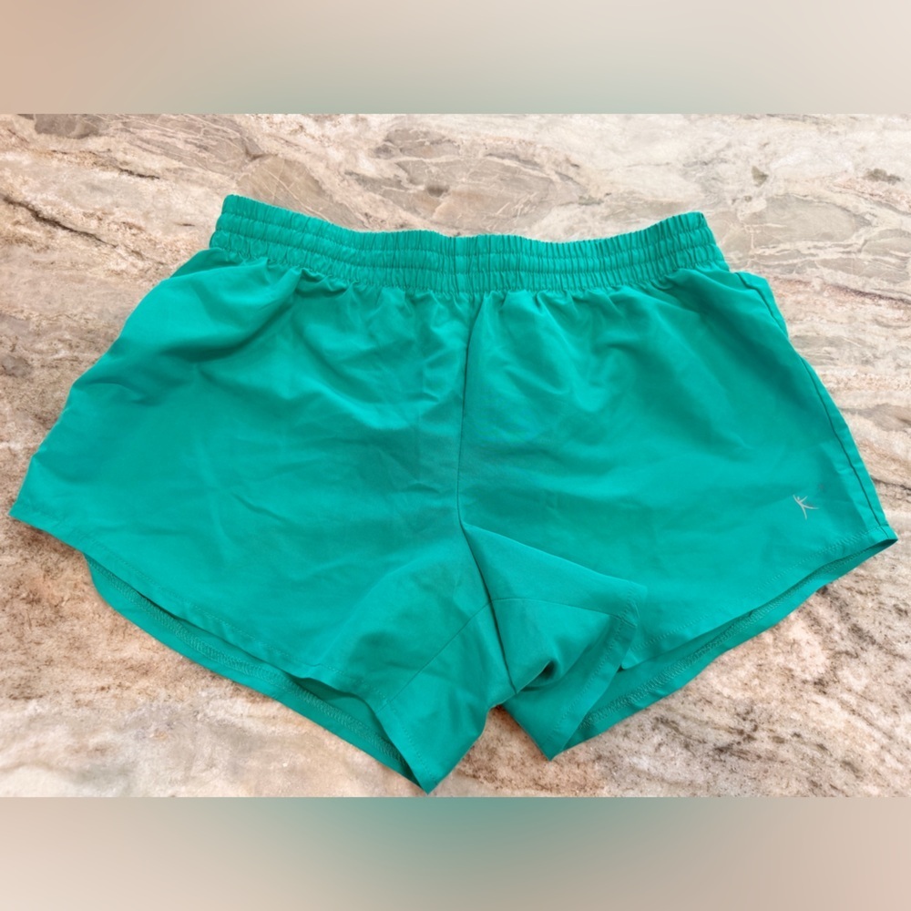 Danskin Now Teal Athletic Shorts Women Small 4-6 Lightweight Workout Gym